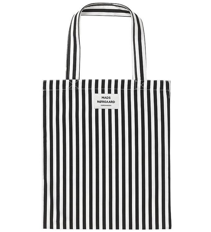 Mads Nørgaard Shopper - Atoma - Sort/Hvid Unisex