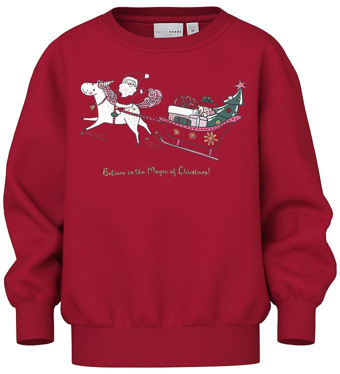 Name It Sweatshirt - NmfVismas - Jester Rød Kvinde