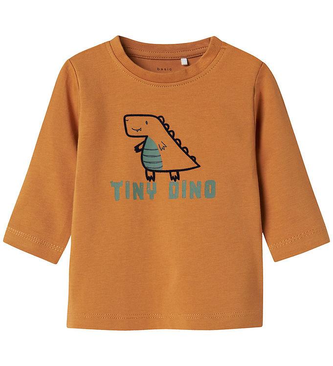 Name It T-shirt - NbmVacion - Mandel/Dinosaur Brun