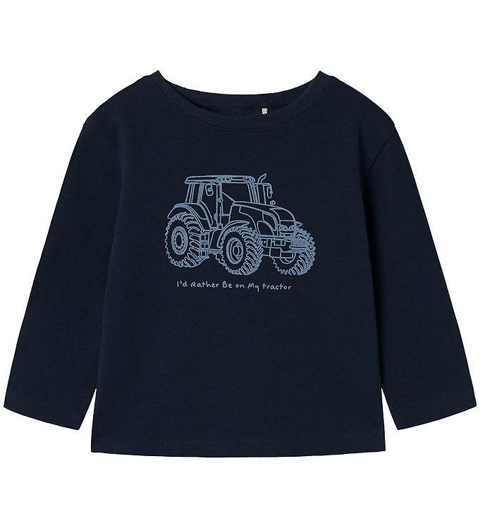 Name It T-shirt - NmmRelle - Mørk Safir Sort Dreng