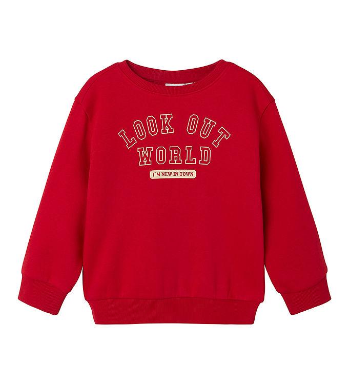 Name It Sweatshirt - NmnLew - Salsa Rød Unisex