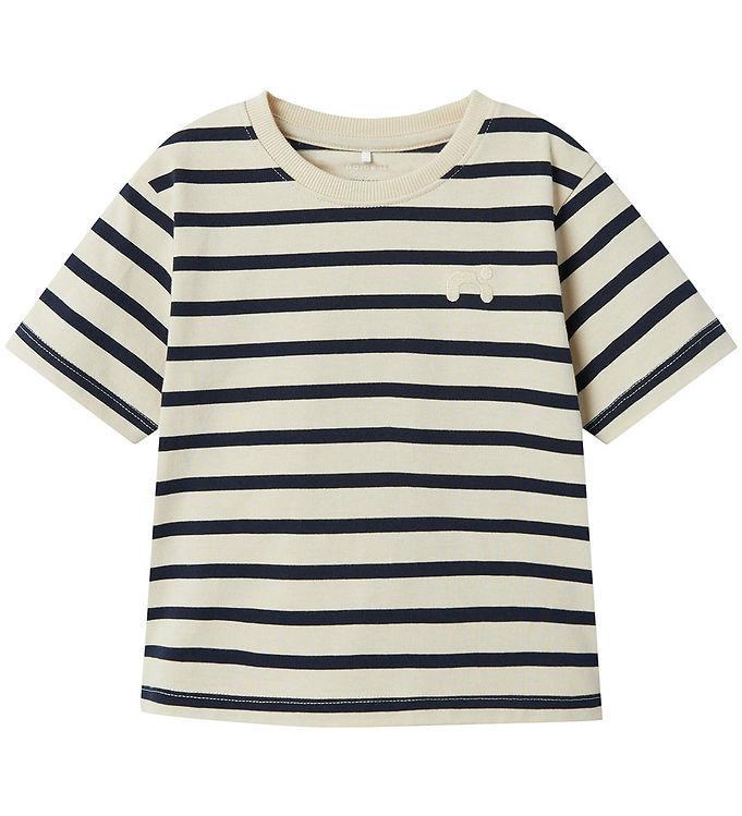 Name It T-shirt - NmmTorine - Hvid Svaneblue