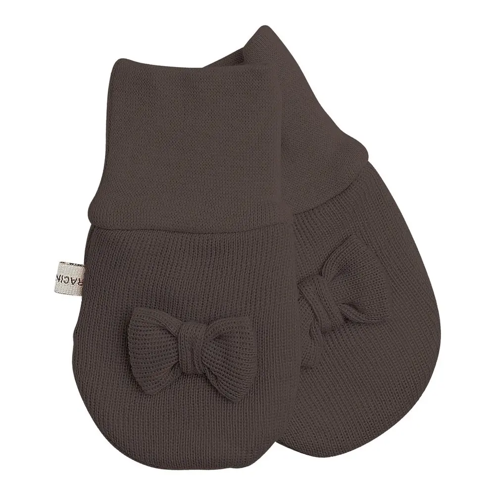 Babyvanter u/tot m. Sløjfe - Chocolate brown - S Brun