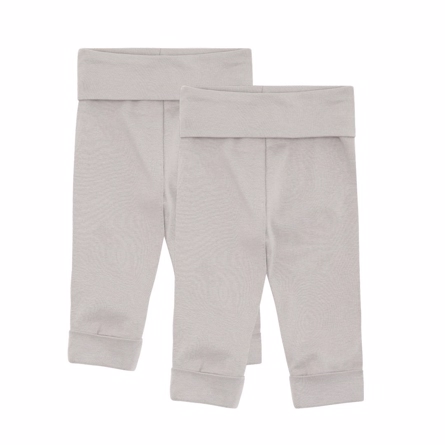 BIRKHOLM 2-Pak Folde Leggings Marsvin Grå Bukser & Leggings Grå