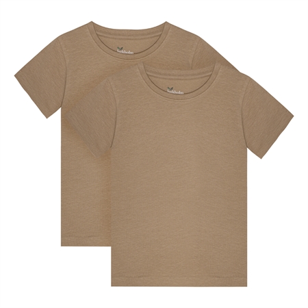 BIRKHOLM 2-Pak T-shirts Kashmir Brun T-shirts & Toppe Beige