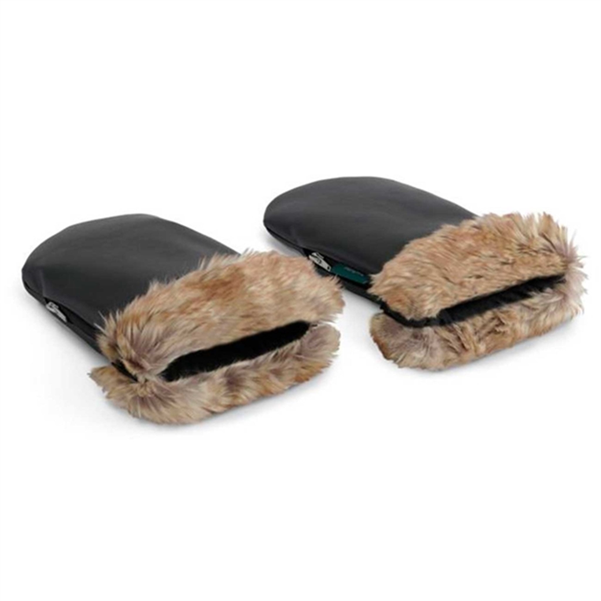 KongWalther Østerbro Barnevogns Handske Faux Black Fur