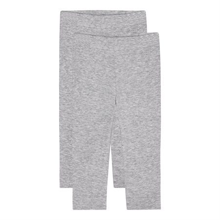 BIRKHOLM 2-Pak Leggings Meleret Grå Bukser & Leggings Grå