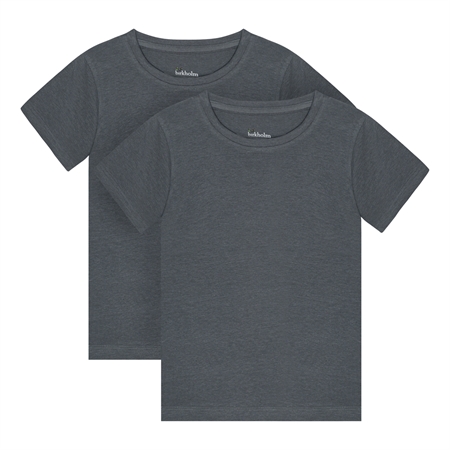 BIRKHOLM 2-Pak T-shirts Skifer Grå T-shirts & Toppe Grå