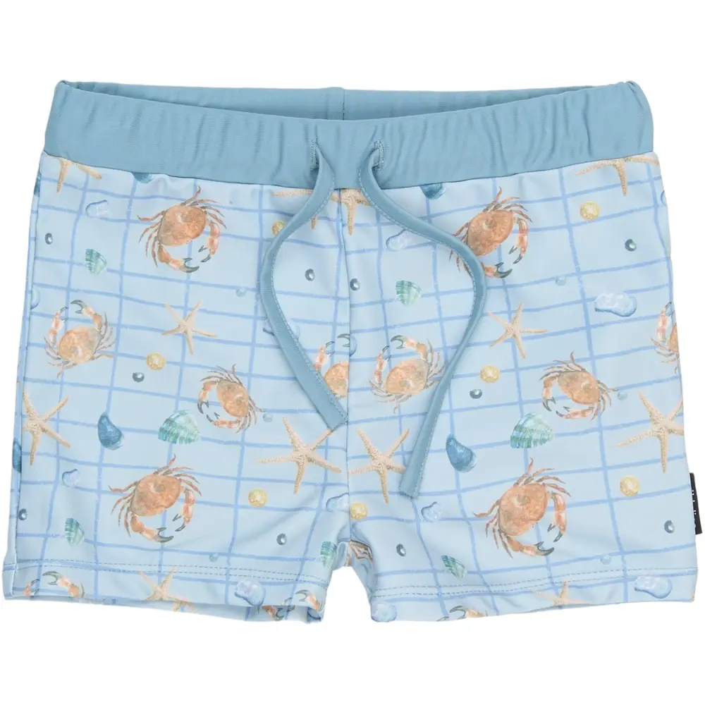 Badebukser UV Aop Recycled - FADEDDENIM - 3-4 ÅR Mønster/multi