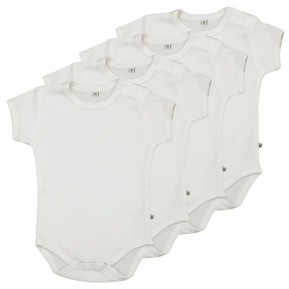 4 Stk K/Æ Bodystockings - White 100 - 98 Hvid
