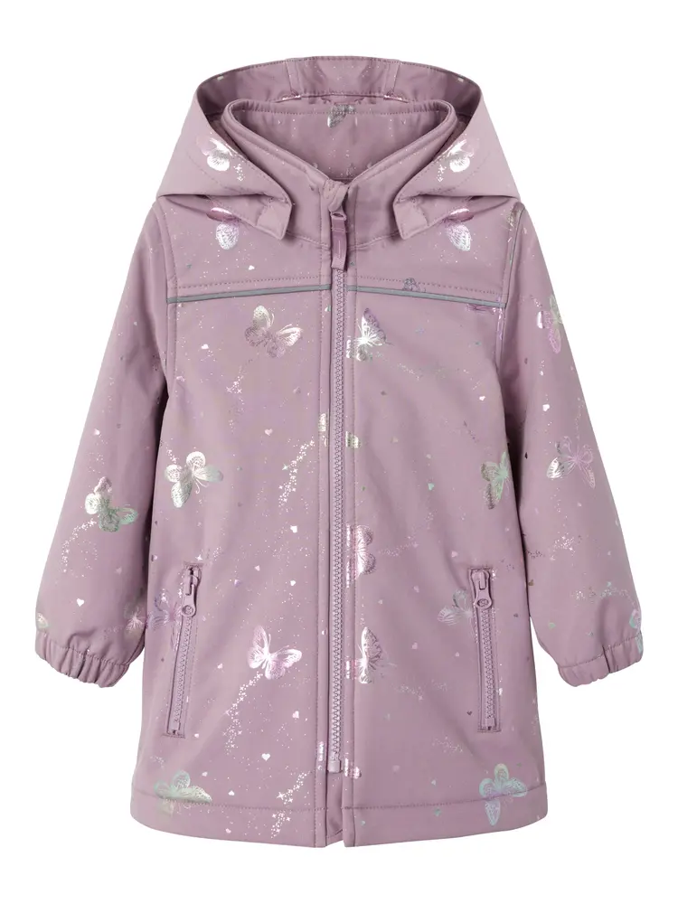 Alfa08 softshell long jakke - ELDERBERRY - 110