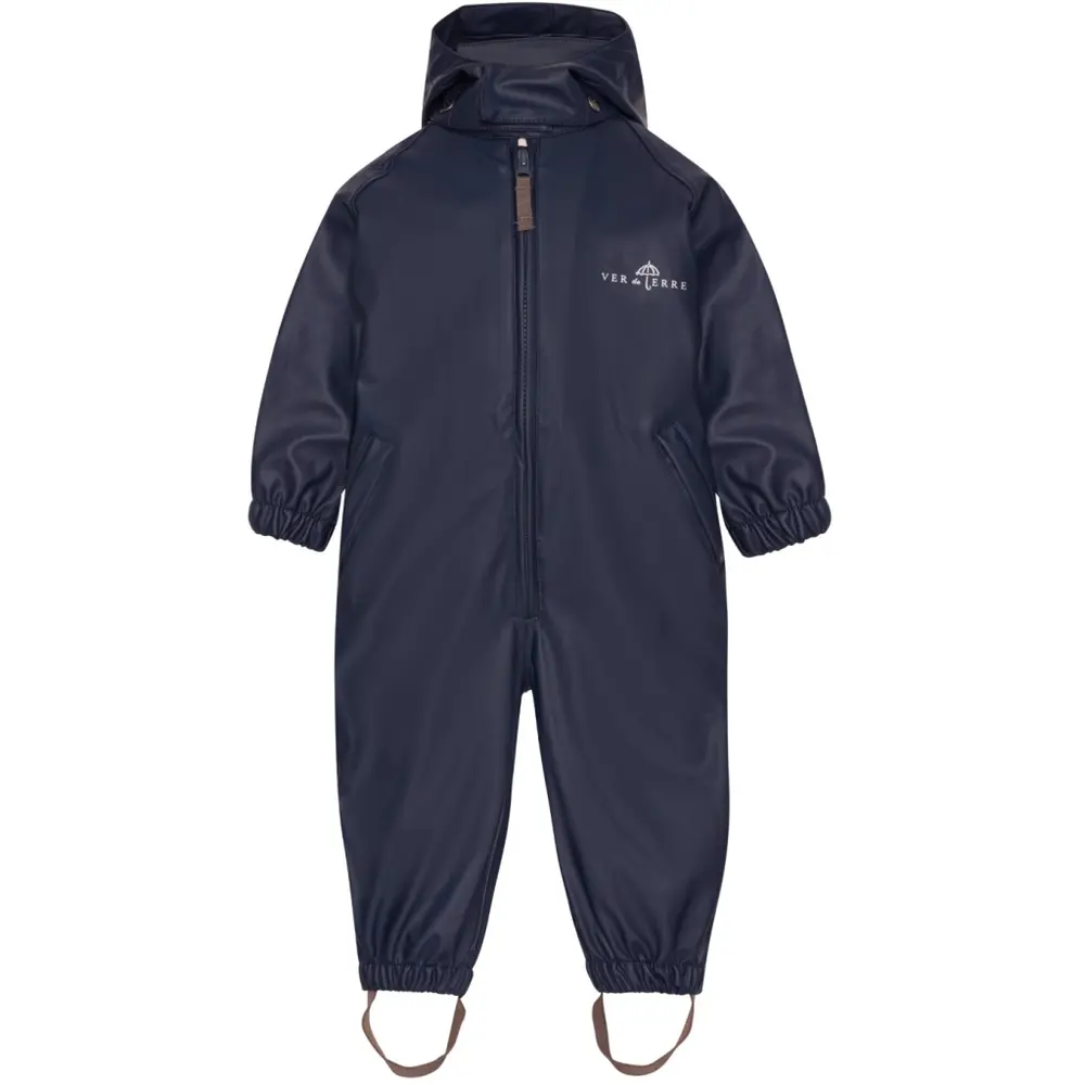 PU Regnsæt - Vandtæt til Leg i Regn - Navy