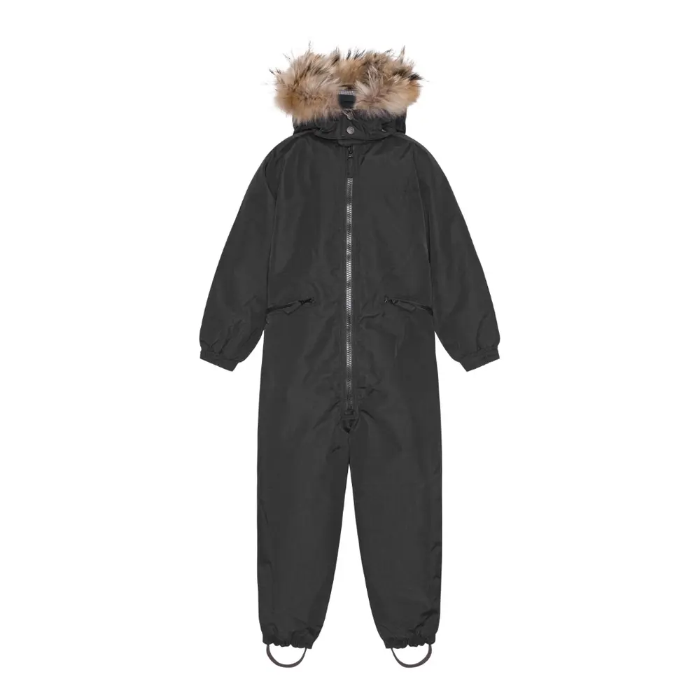 Vinter Flyverdragt med Pels - Sort - 4 År - Udsalg!
