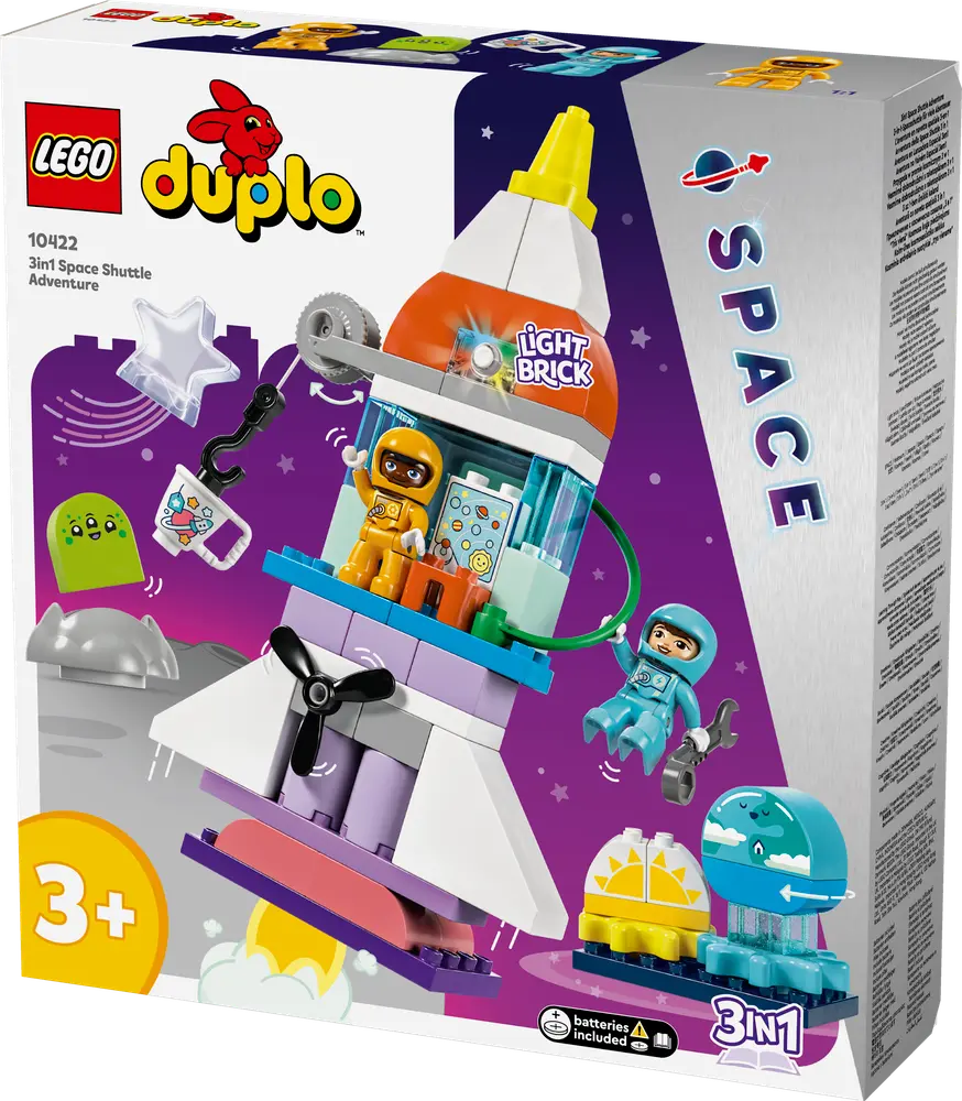 3-i-1-eventyr med rumfærge 10422 LEGOÂ® DUPLOÂ®