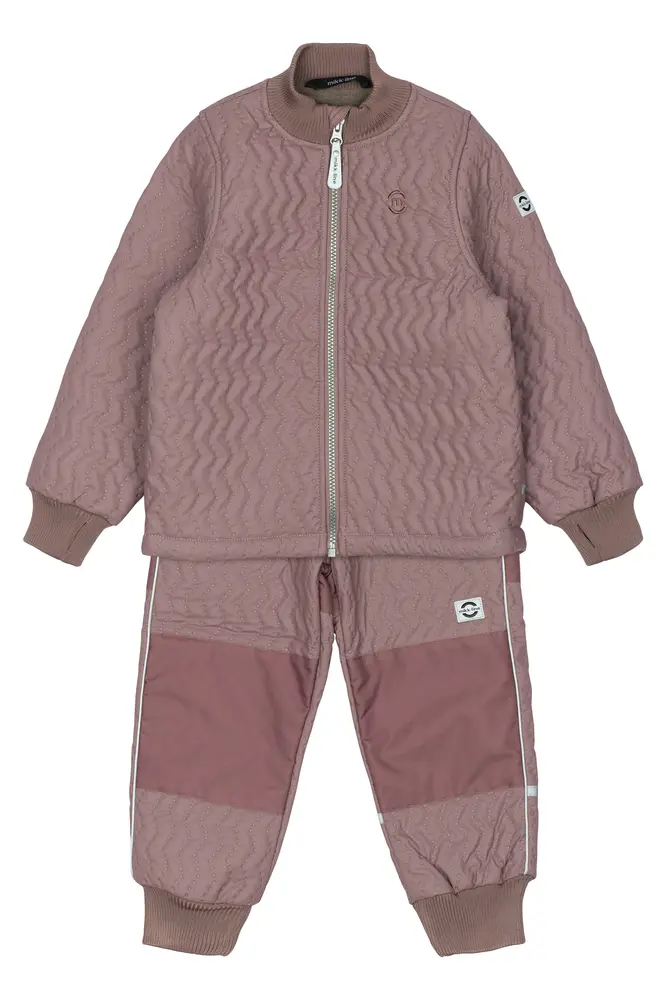 Duvet Fleece Sæt - Twilight Mauve - Varmt Termotøj til Børn