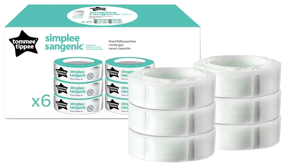 Simplee Refill, 6-pak til Sangenic blespand
