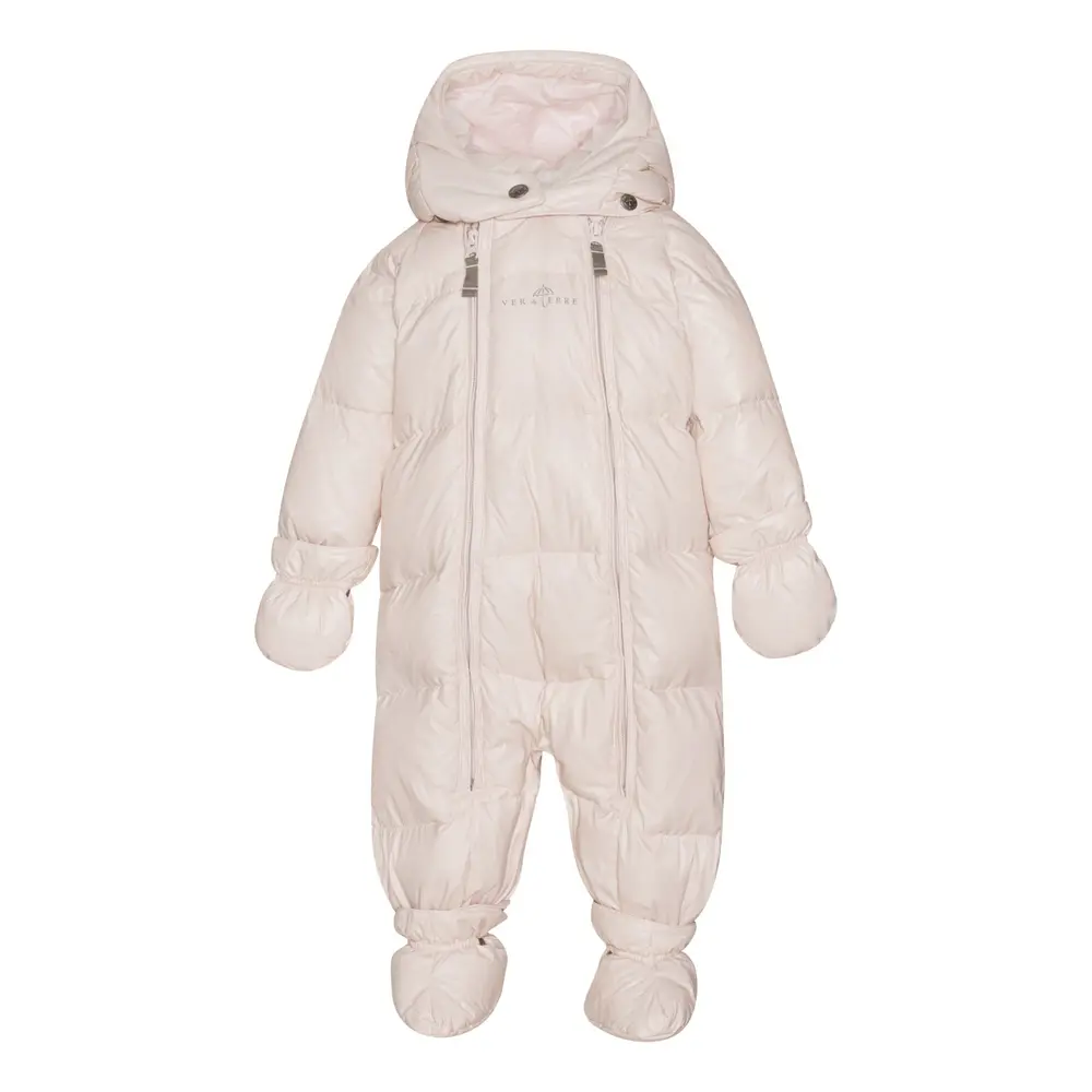 Fjerlet Vinterdragt i Rose Powder - Udsalg!