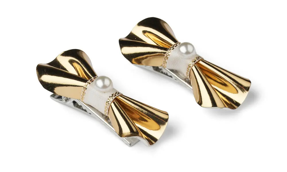 2 pak hårspænde - GULD - ONE-SIZE