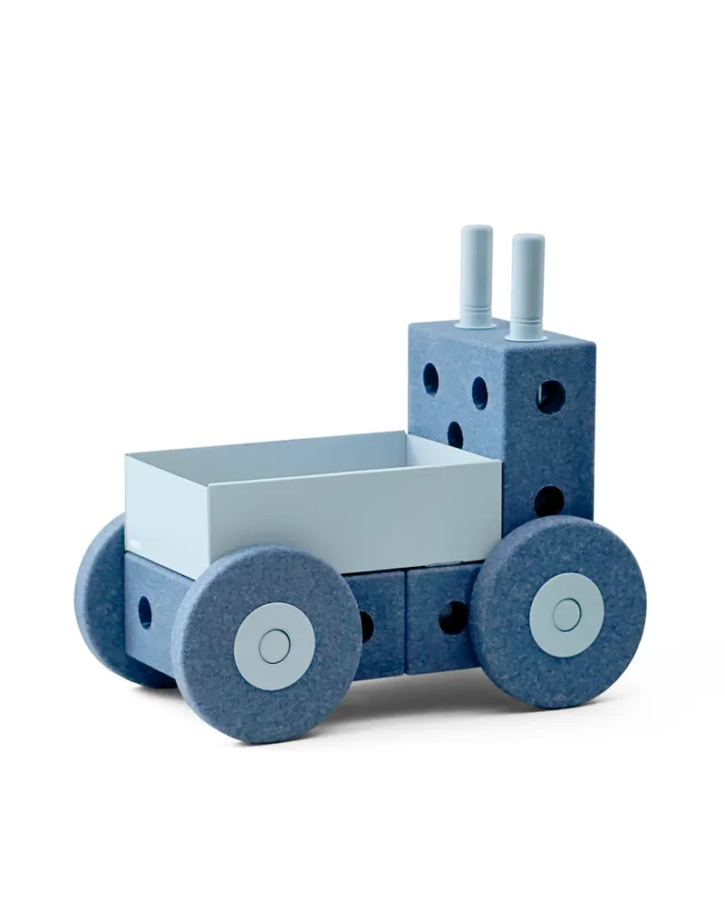 3-i-1 Gåvogn i Dybt Blå / Himmelblå - Fantastisk Tilbud!