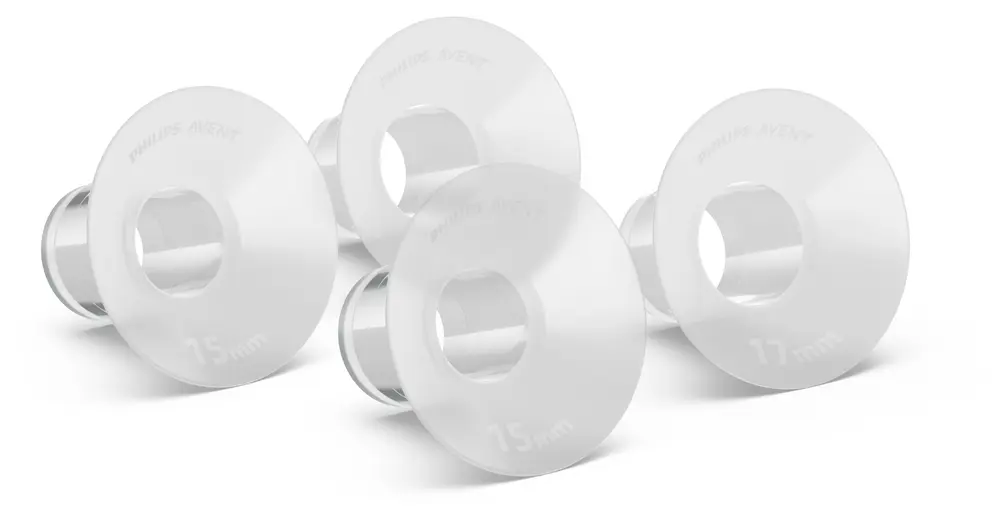 Håndfri brystskjoldindsatser 15 mm og 17 mm - Tilbud!