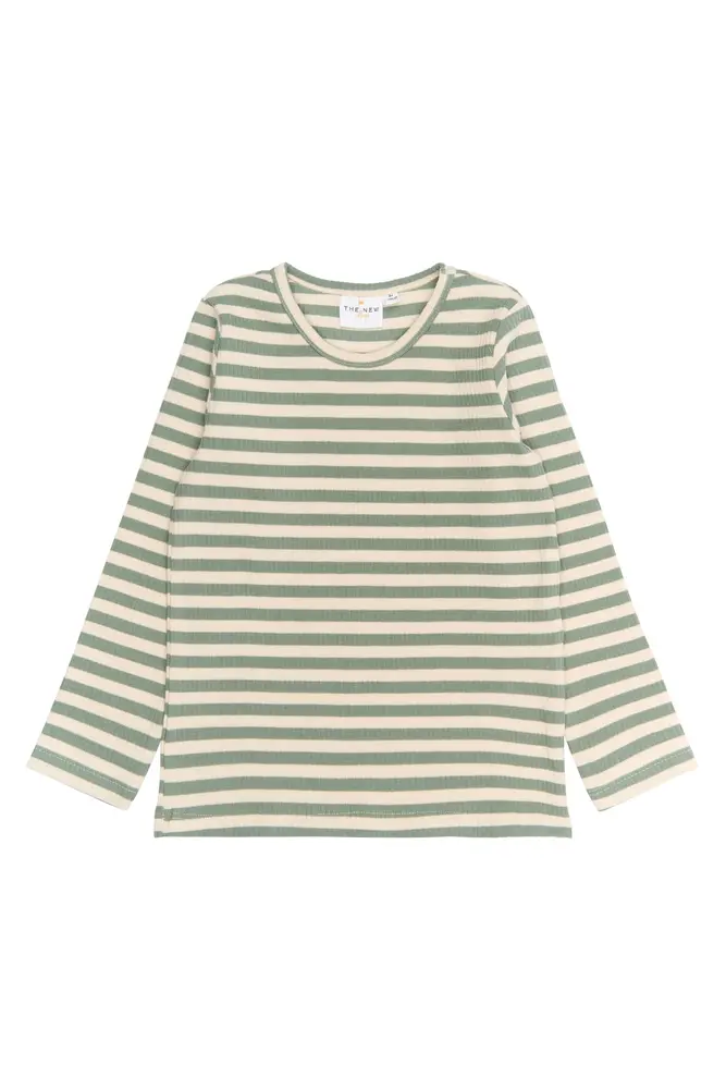 Fro Rib Bluse - Lily Pad - Tidløs Langærmet T-shirt