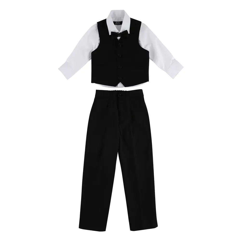 4 Delt Festoutfit - Sort/Hvid - Jocko