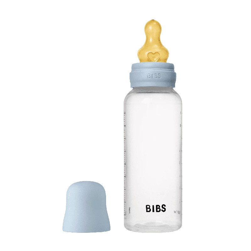 Bibs Sutteflaske i Latex 270 ml – Baby Blue Tilbud!