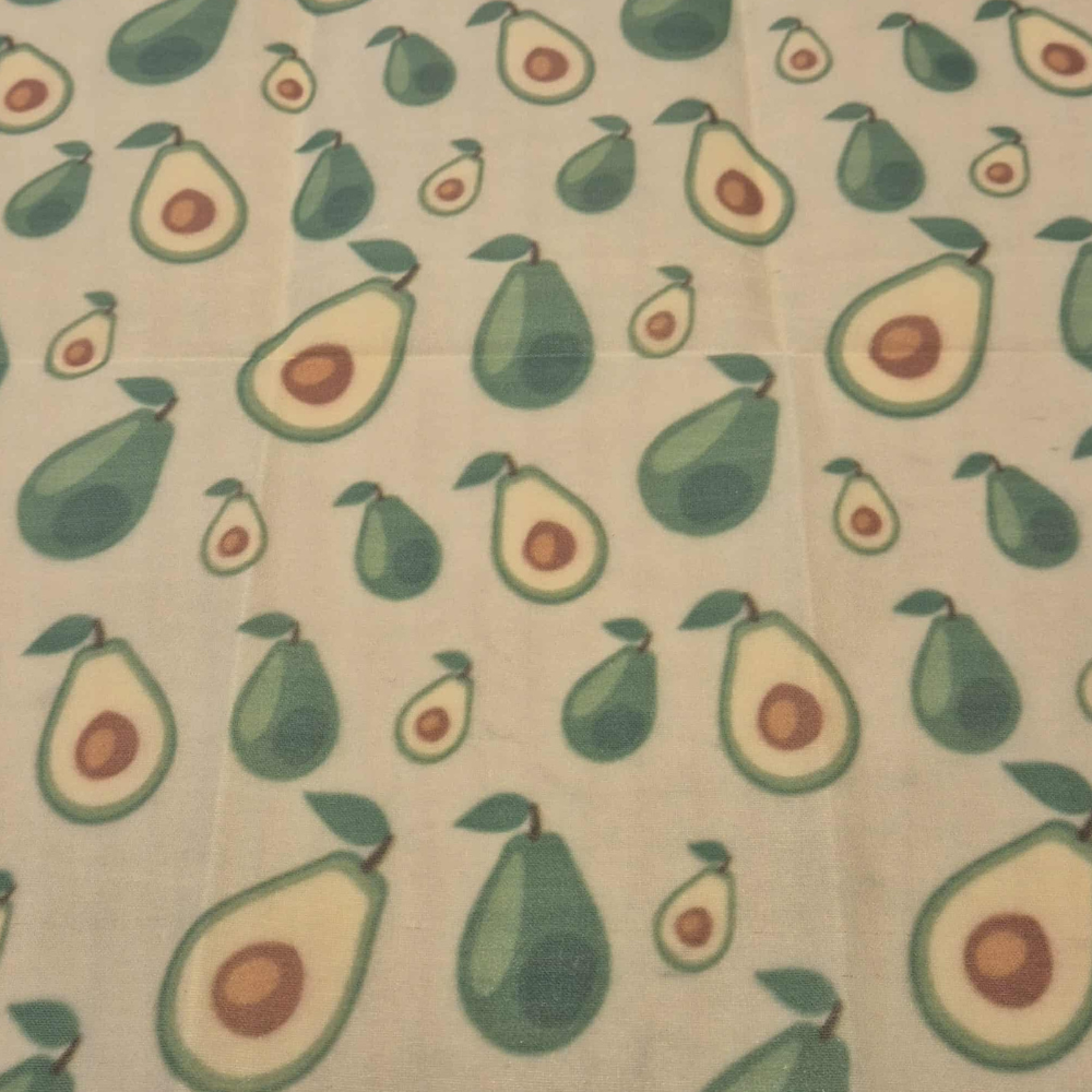 Bæredygtigt Bivoks Papir med Avocadoer til Madopbevaring