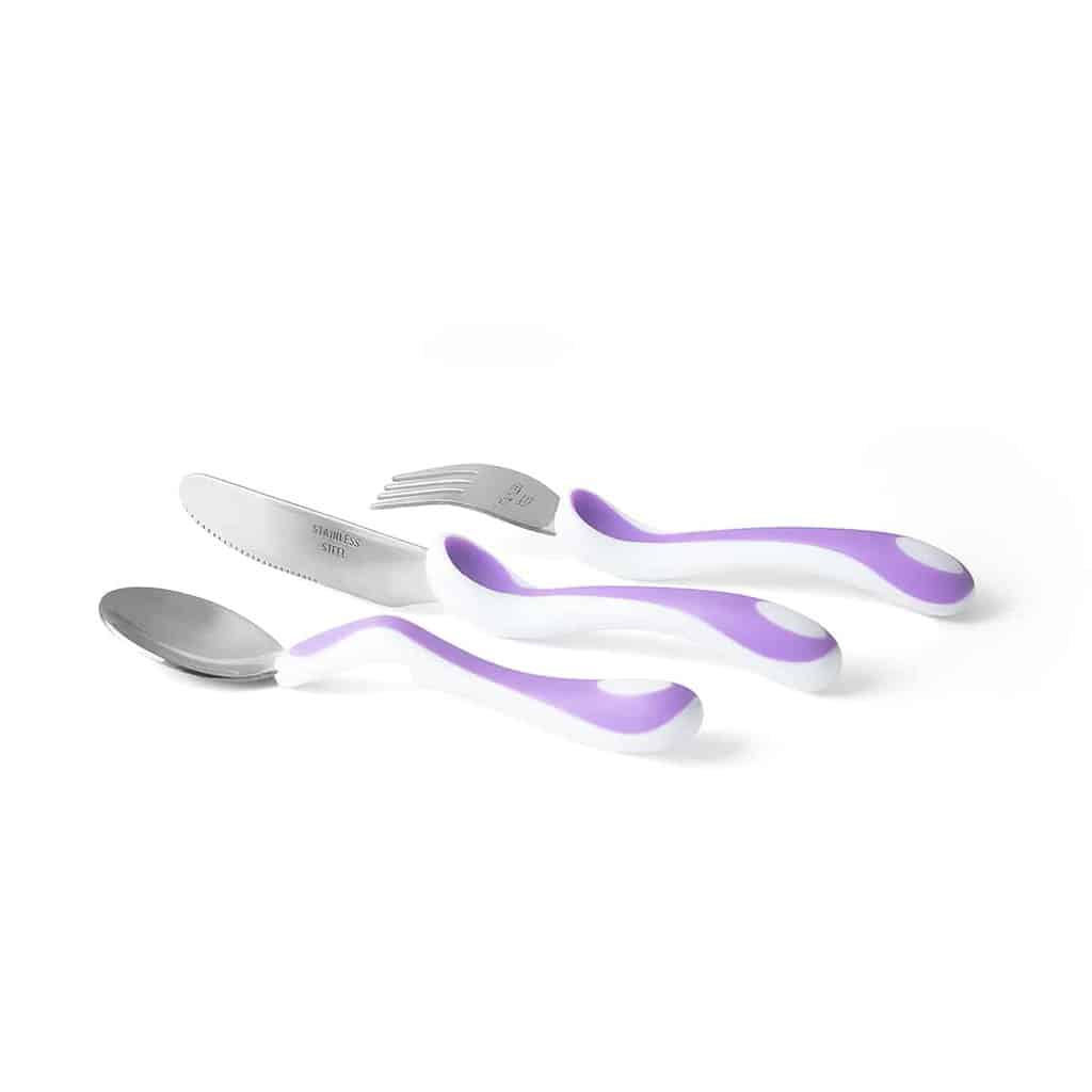 Bambino Spisebestik - Eat Like a Pro! Lilac