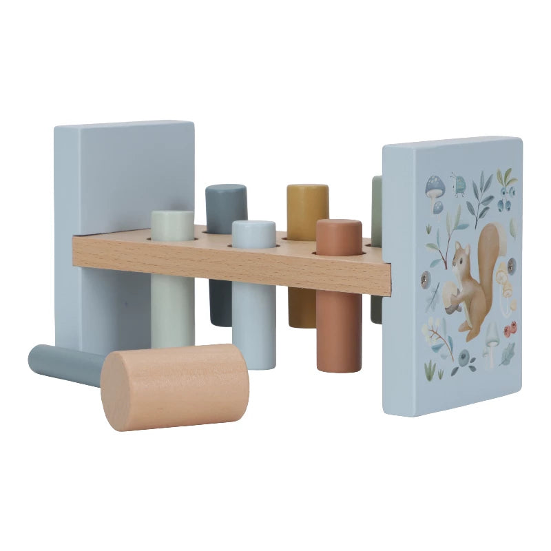 Little Dutch – Hammerbræt med Forest Friends – Aktivitetslegetøj