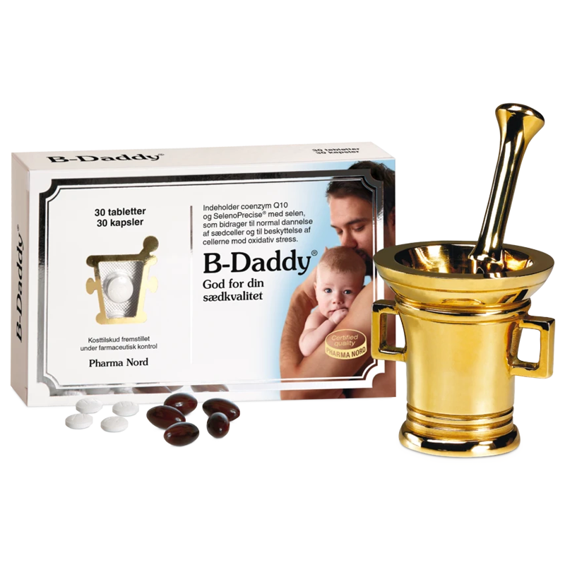 B-Daddy Kosttilskud til Mænd - Styrk Fertilitet & Sundhed