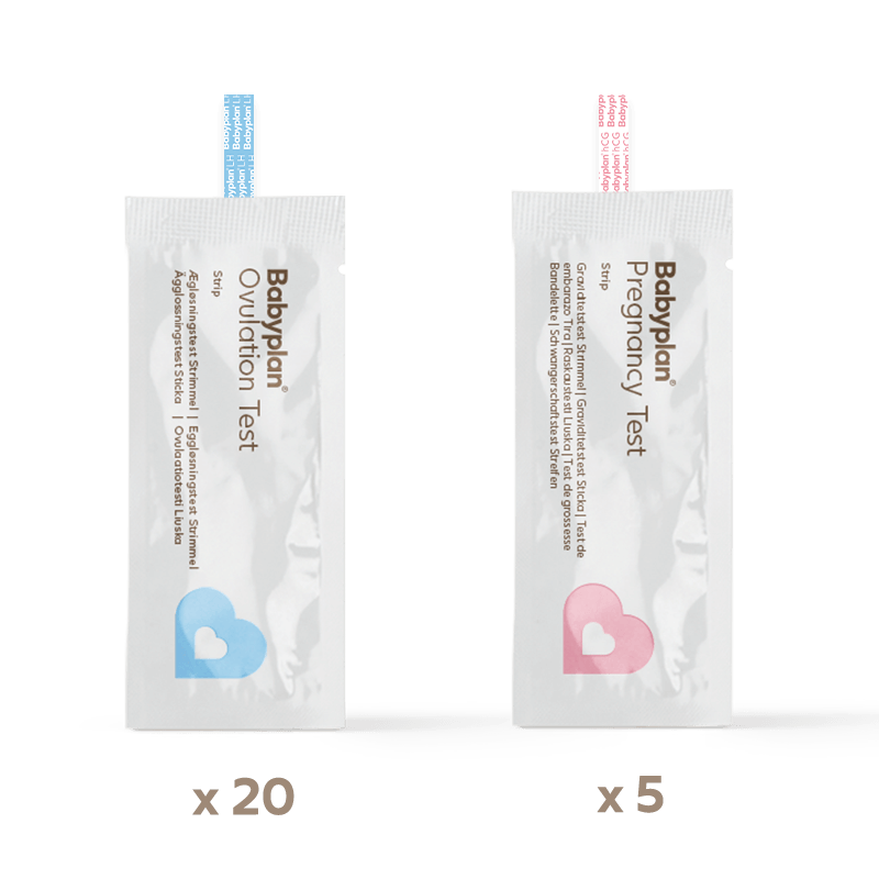 Babyplan testpakke – Ægløsning og graviditetstesttilbud